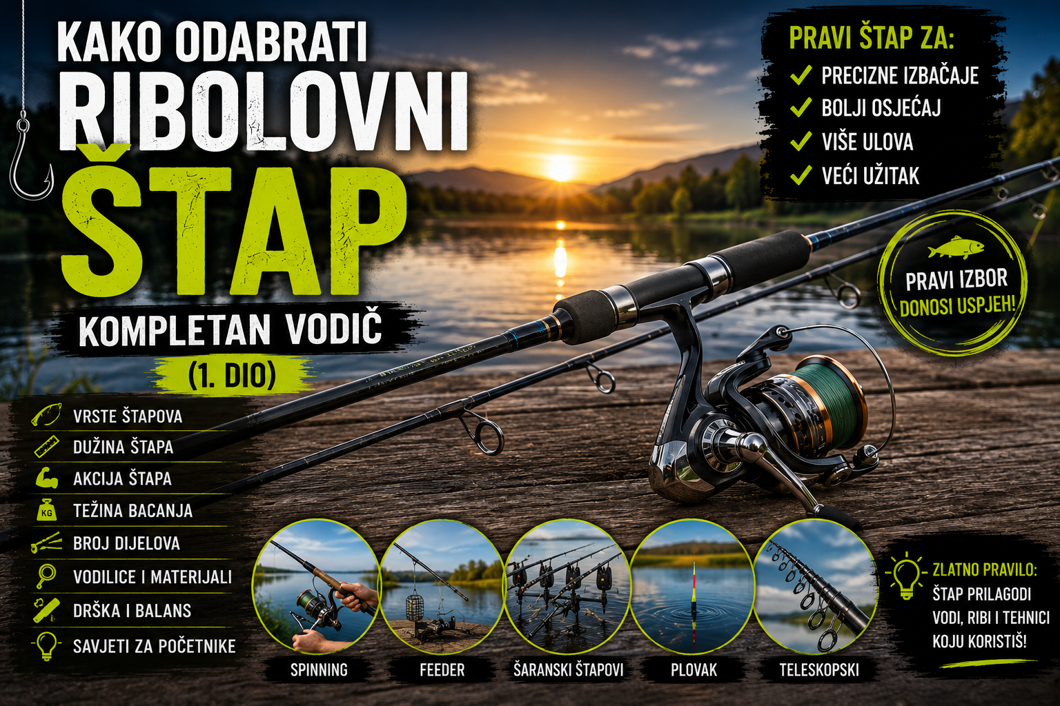 Kako odabrati ribolovni štap